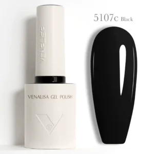 Flacon de vernis semi-permanent Venalisa Couleurs Intenses 10ml, texture crémeuse rouge vif haute couvrance, matériel professionnel pour prothésiste ongulaire disponible chez Cosminty La Réunion.