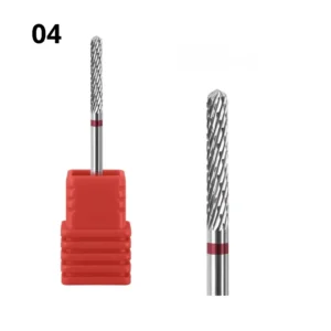 Embout de ponceuse individuel OMW-22 en carbure de tungstène grain rouge fin de forme cylindrique, matériel Cosminty La Réunion.