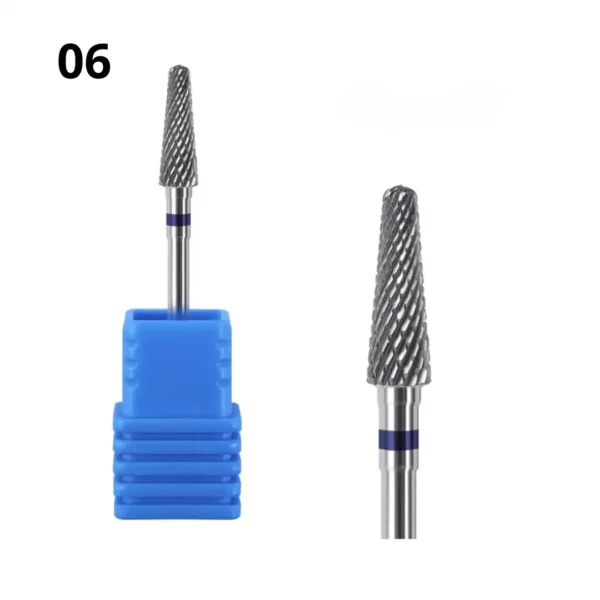 OMW-29_resultat Embout de ponceuse individuel OMW-29 en carbure de tungstène grain moyen bleu pour dépose de gel, matériel Cosminty La Réunion.
