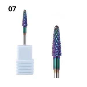 Embout de ponceuse individuel OMW-30 en carbure de tungstène arc-en-ciel pour dépose rapide de gel, matériel Cosminty La Réunion.