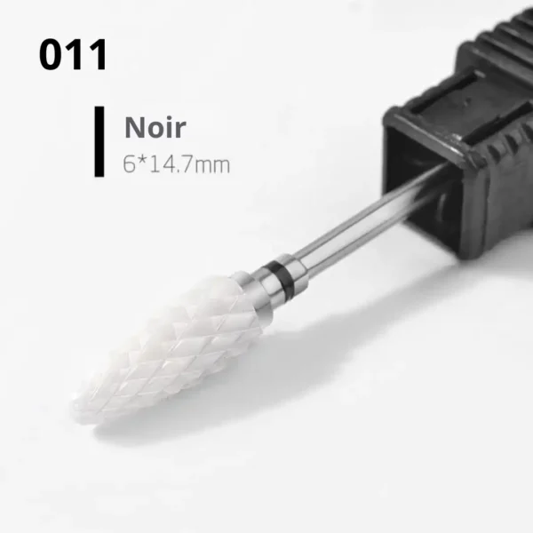 TC01-XC_resultat Embout de ponceuse individuel TC01-XC en céramique blanche grain noir extra coarse pour dépose rapide, Cosminty La Réunion.