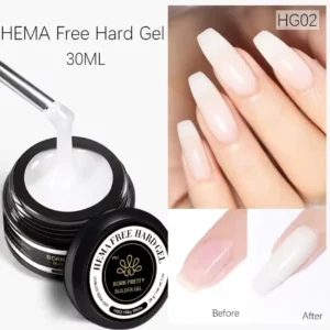 Pot de Hard Gel (gel de construction) Born Pretty Pro 30ml formule HEMA Free, utilisé pour l'extension et le renforcement des ongles naturels, Cosminty Réunion