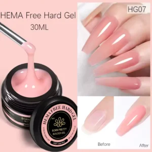 Pot de Hard Gel (gel de construction) Born Pretty Pro 30ml formule HEMA Free, utilisé pour l'extension et le renforcement des ongles naturels, Cosminty Réunion