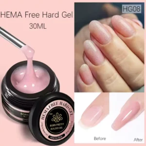 Pot de Hard Gel (gel de construction) Born Pretty Pro 30ml formule HEMA Free, utilisé pour l'extension et le renforcement des ongles naturels, Cosminty Réunion