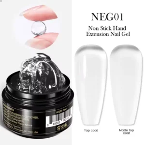 Pot de Gel d'extension solide Non Stick Hand Born Pretty Pro 15ml, texture malléable, idéal pour l'extension et le modelage d'ongles, Cosminty Réunion.