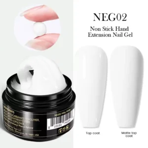 Pot de Gel d'extension solide Non Stick Hand Born Pretty Pro 15ml, texture malléable, idéal pour l'extension et le modelage d'ongles, Cosminty Réunion