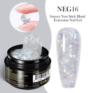Pot de Gel d'extension solide Non Stick Hand Born Pretty Pro 15ml, texture malléable, idéal pour l'extension et le modelage d'ongles, Cosminty Réunion