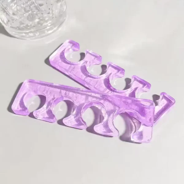 VIOLET_resultat Ecarteurs dorteils souples séparateurs dorteils en silicone pour pédicure et pose de gel, Cosminty matériel onglerie La Réunion 974.